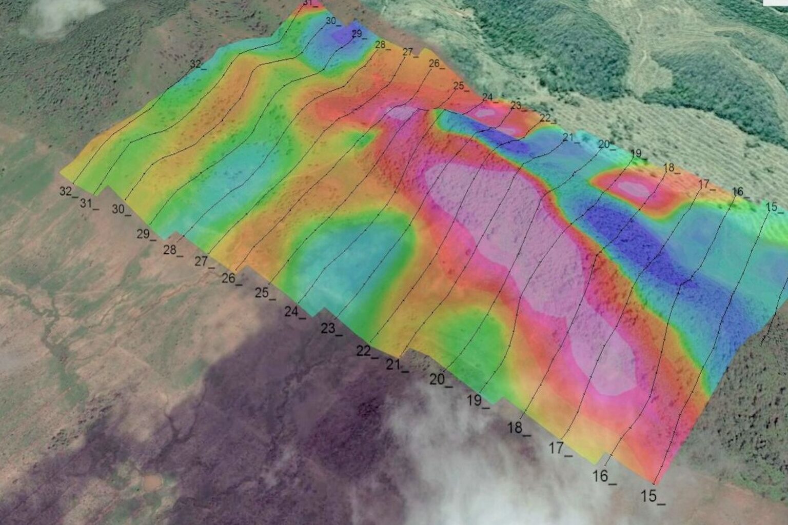 EXPLORACION GEOFISICA  DE YACIMIENTOS MINERALES EN EL ESCUDO PRECAMBRICO